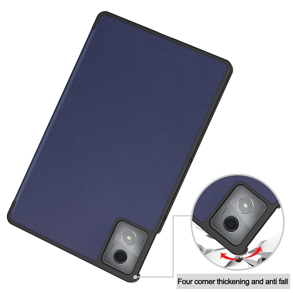 For Lenovo Tab K11 Plus Shockproof Case Leather Stand Tablet Cover - Dark Blue - 7