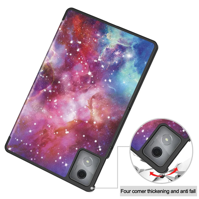 For Lenovo Tab K11 Plus Case Pattern Print Leather Tablet Cover with Stand - Galaxy - 7