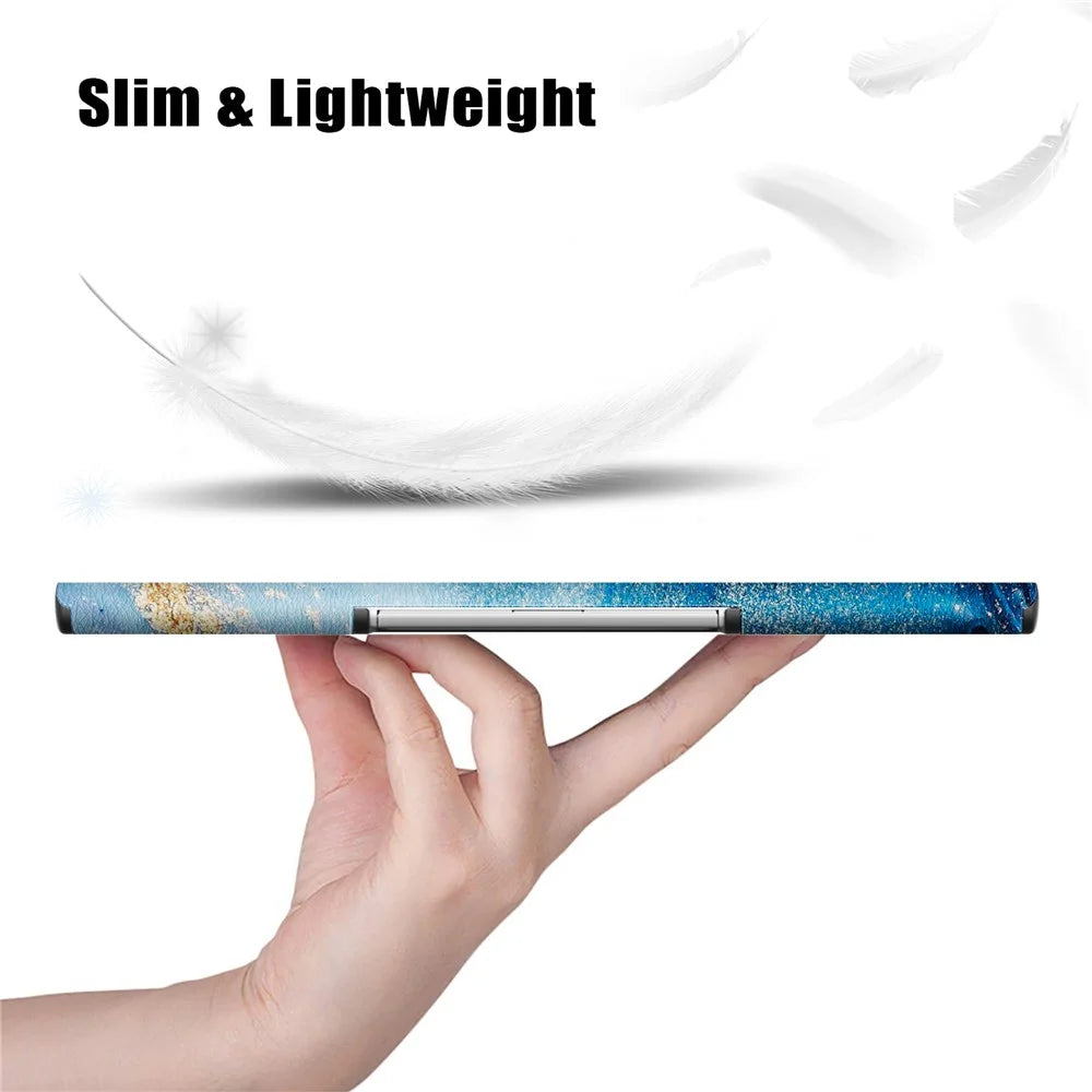 For Lenovo Tab Plus 11.5-inch TB351FU Case Pattern Tablet Leather Cover Hollow Heat Dissipation - Wave - 5