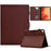For Samsung Galaxy Tab A7 10.4 (2020) T500 / T505 Case Folding Stand Leather Tablet Cover - Brown - 1