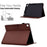 For Samsung Galaxy Tab A7 10.4 (2020) T500 / T505 Case Folding Stand Leather Tablet Cover - Brown - 3