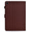 For Samsung Galaxy Tab A7 10.4 (2020) T500 / T505 Case Folding Stand Leather Tablet Cover - Brown - 7