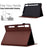 For Lenovo Tab P12 Leather Case Carbon Fiber Texture Tablet Cover Stand View - Brown - 3