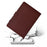 For Lenovo Tab P12 Leather Case Carbon Fiber Texture Tablet Cover Stand View - Brown - 5