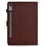 For Lenovo Tab P12 Leather Case Carbon Fiber Texture Tablet Cover Stand View - Brown - 7