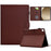 For Samsung Galaxy Tab A9 Case Auto Wake / Sleep PU Leather Stand Tablet Cover - Brown - 1