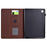 For Samsung Galaxy Tab A9 Case Auto Wake / Sleep PU Leather Stand Tablet Cover - Brown - 2