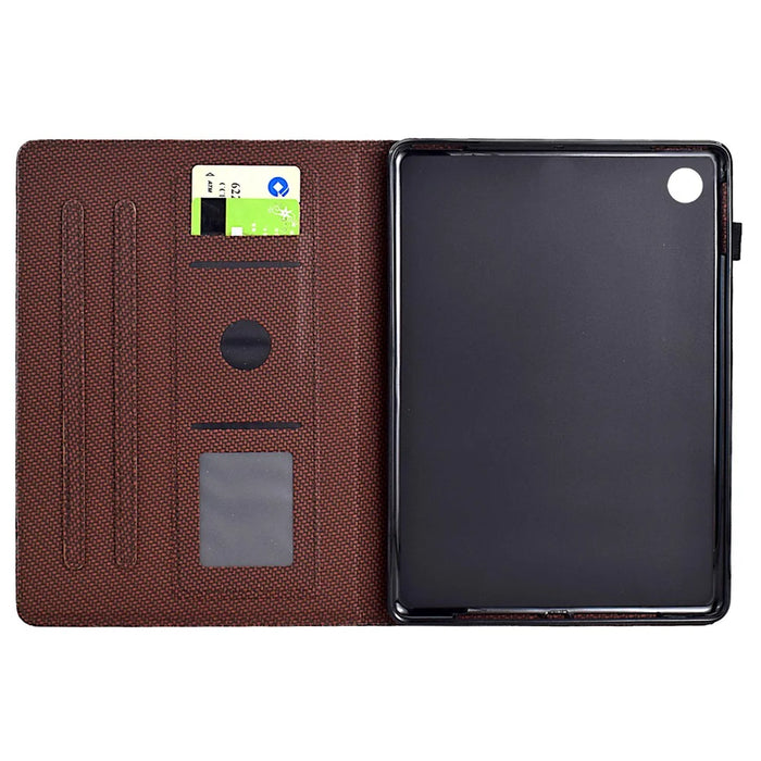 For Samsung Galaxy Tab A9 Case Auto Wake / Sleep PU Leather Stand Tablet Cover - Brown - 2