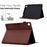 For Samsung Galaxy Tab A9 Case Auto Wake / Sleep PU Leather Stand Tablet Cover - Brown - 3