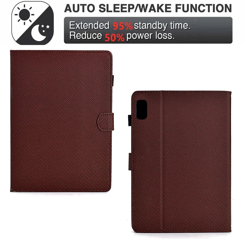 For Lenovo Xiaoxin Pad Plus (2023) / Tab P11 Gen 2 TB-350 Case PU Leather Tablet Stand Cover - Brown - 4
