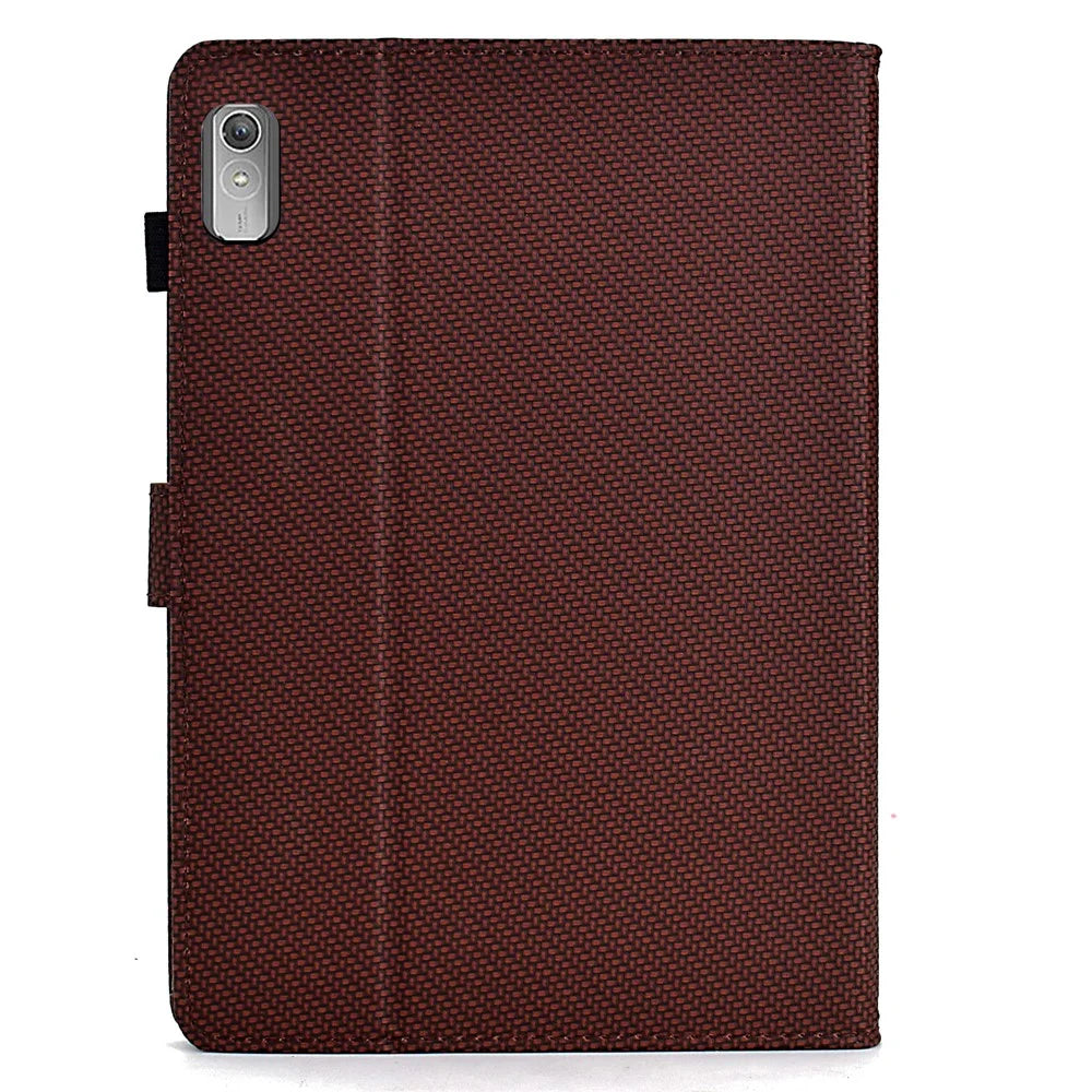 For Lenovo Xiaoxin Pad Plus (2023) / Tab P11 Gen 2 TB-350 Case PU Leather Tablet Stand Cover - Brown - 7