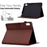 For Lenovo Tab M9 TB-310FU Case Card Slots Leather Tablet Cover with Stand View - Brown - 3