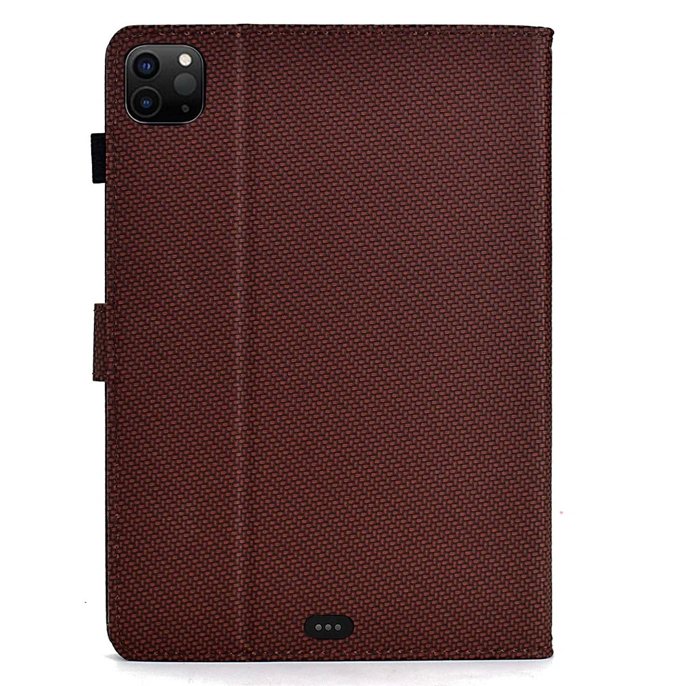 For iPad Air 11 (2026) / (2025) / (2024) / iPad Pro 11 (2022) / (2020) Case Card Holder Tablet Leather Cover - Brown - 7