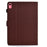 For iPad (2025) / 10.9 (2022) Case Card Slots Auto Wake / Sleep PU Leather Tablet Cover - Brown - 7