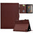 For Amazon Fire HD 10 Plus (2023) Case Carbon Fiber Texture PU Leather E-Reader Cover - Brown - 1