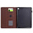 For Amazon Fire HD 10 Plus (2023) Case Carbon Fiber Texture PU Leather E-Reader Cover - Brown - 2
