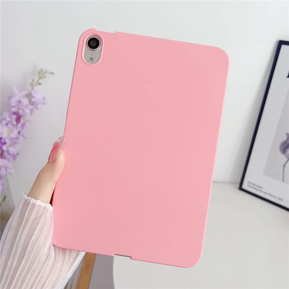 For iPad mini (2024) / mini (2021) TPU Case Skin-Touch Feeling Scratch-Proof Tablet Cover - Pink - 2