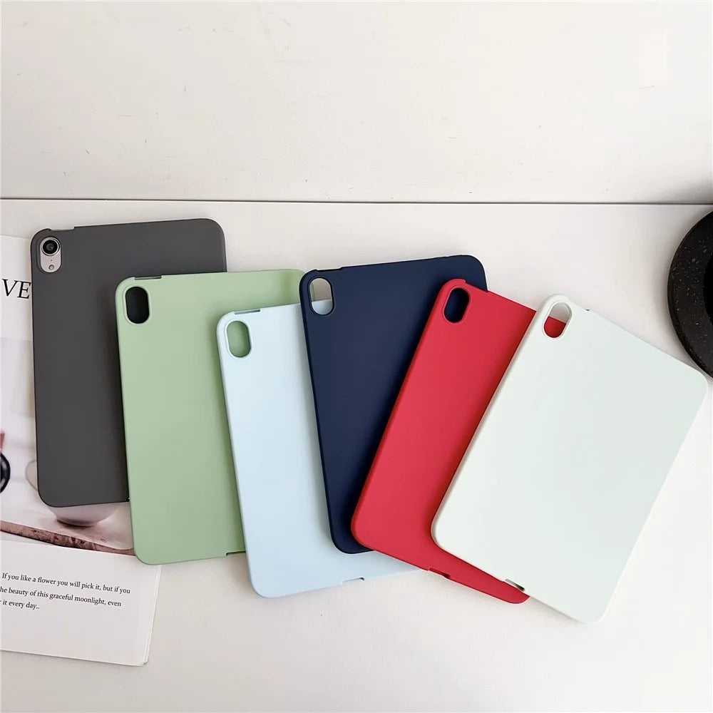 For iPad mini (2024) / mini (2021) TPU Case Skin-Touch Feeling Scratch-Proof Tablet Cover - Pink - 5