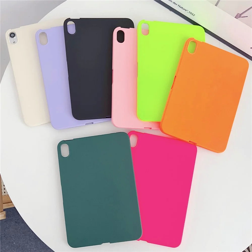 For iPad mini (2024) / mini (2021) TPU Case Skin-Touch Feeling Scratch-Proof Tablet Cover - Pink - 6