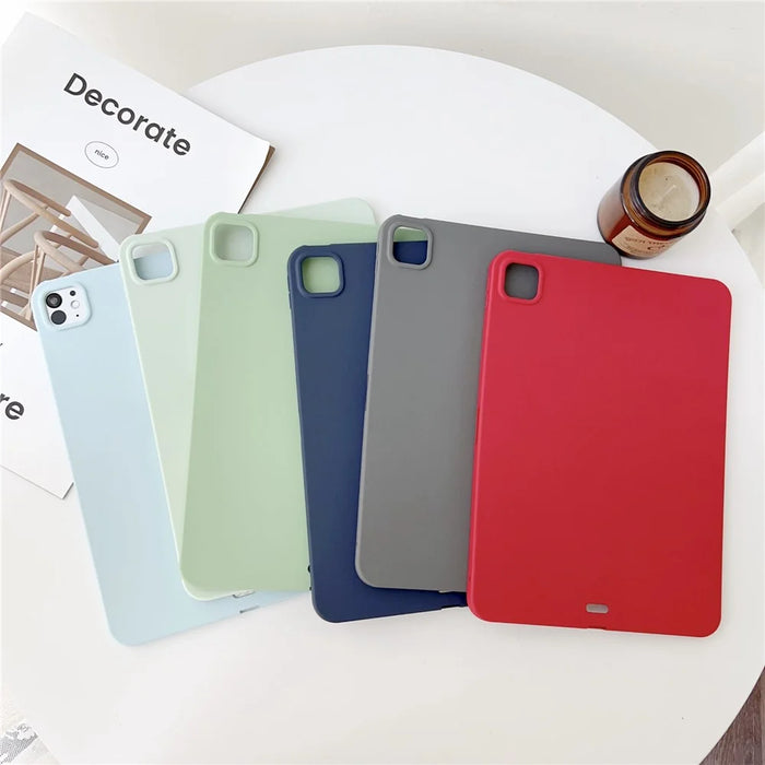 For iPad Pro 11 (2025) / 11 (2024) Case Skin-Touch Soft TPU Tablet Protective Cover - Baby Blue - 7