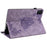 For itel Pad One Case Butterfly Flower Imprint Card Slots PU Leather Tablet Cover - Purple - 4