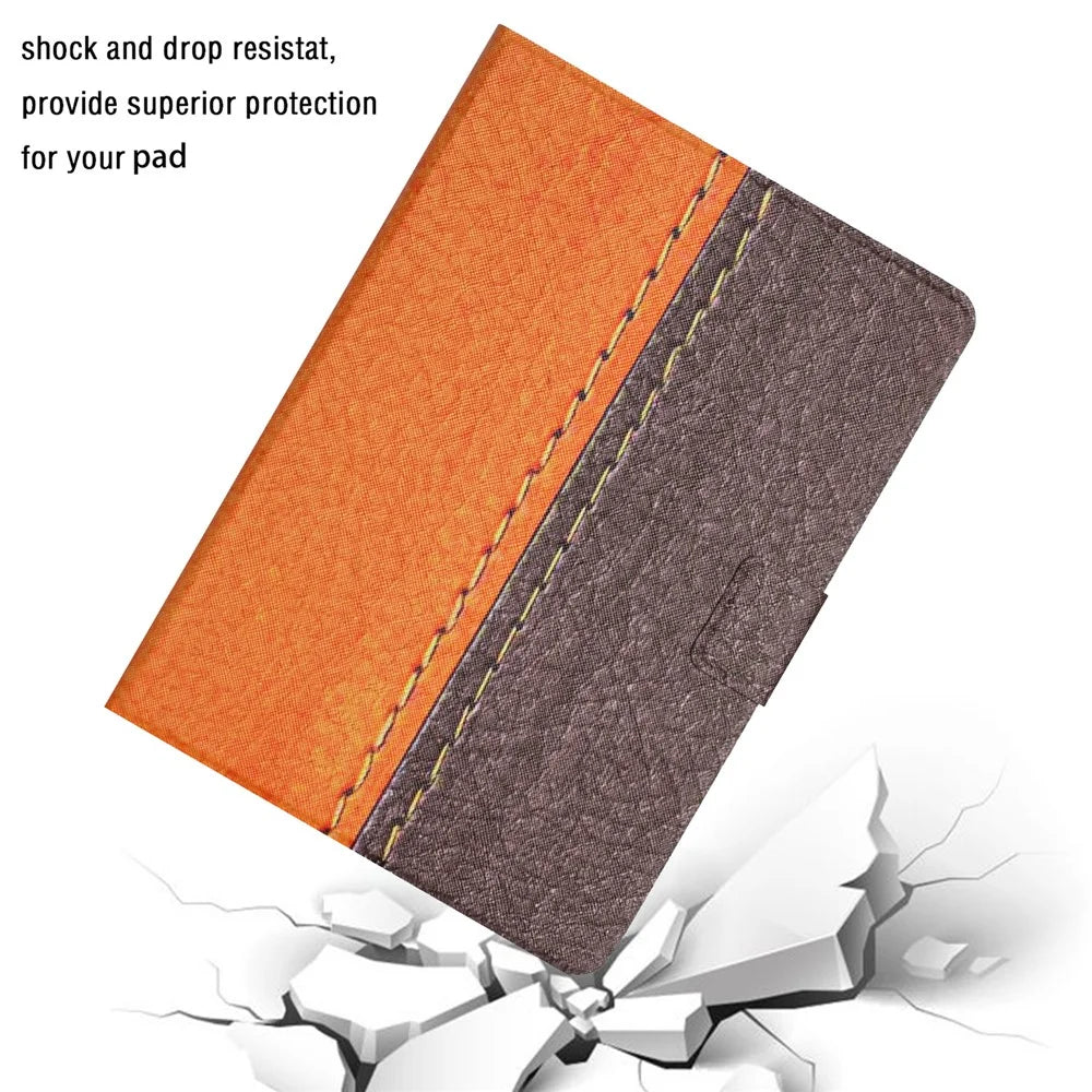 For iPad Pro 11 (2025) / 11 (2024) Cover Contrast Color PU Leather Tablet Stand Case with Card Slots - Style A - 4