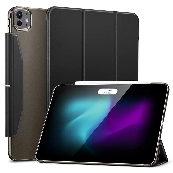 ESR Ascend Trifold Series for iPad Pro 11 (2025) / 11 (2024) Leather Case Trifold Stand Auto Wake / Sleep Cover - Frosted Black - 1