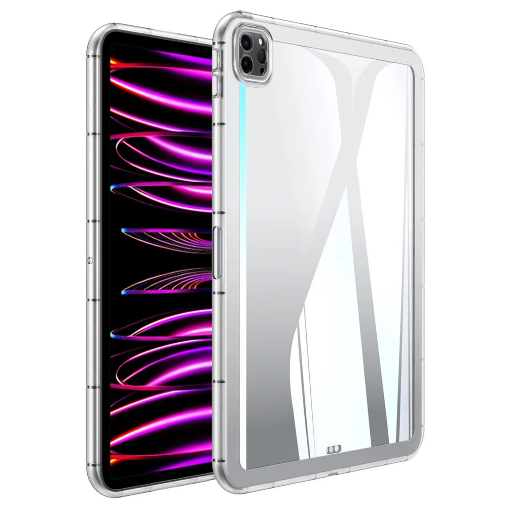For iPad Pro 11 (2025) / 11 (2024) Case Transparent TPU Anti-Scratch Tablet Cover - Transparent - 1