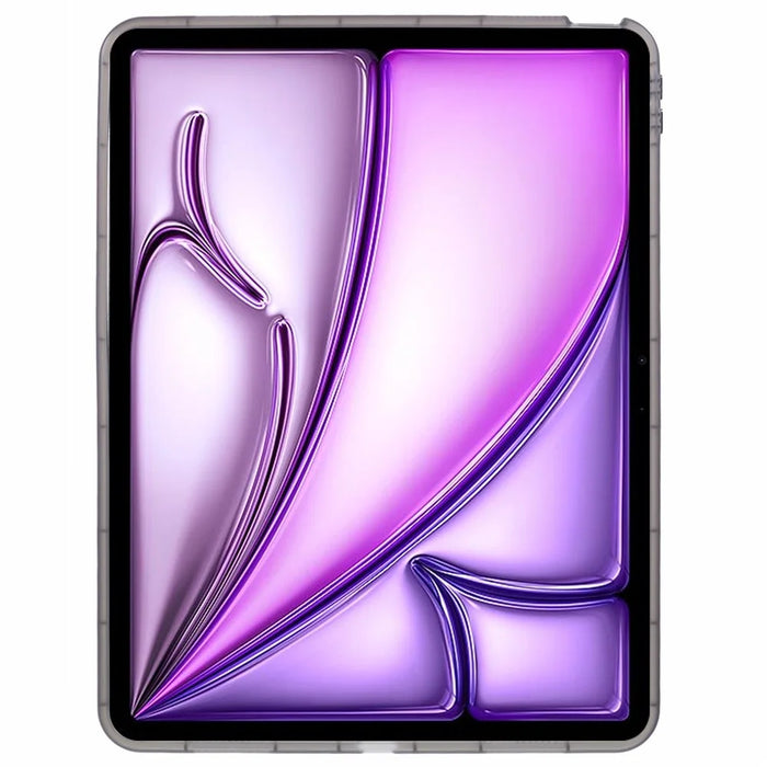 For iPad Air 13 (2026) / (2025) / (2024) Case Soft TPU Clear Transparent Back Tablet Cover - Grey - 2