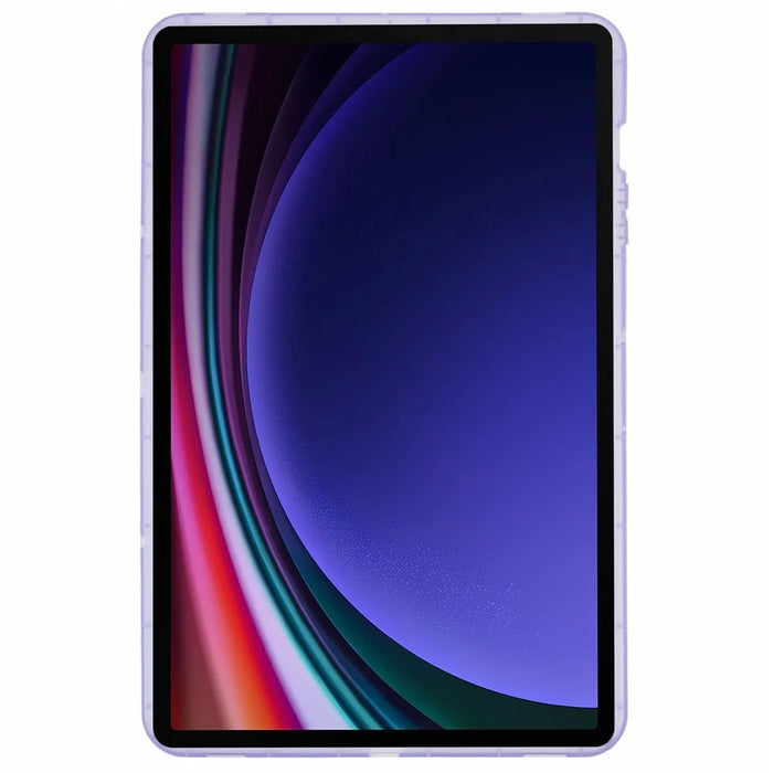 For Samsung Galaxy Tab S9 FE+ / Tab S9+ Case TPU Shockproof Transparent Cover - Purple - 2