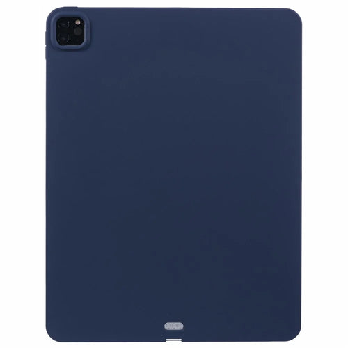 For iPad Pro 12.9 (2022) / (2021) / (2020) / (2018) Case Soft TPU Skin-Touch Tablet Cover - Dark Blue - 1