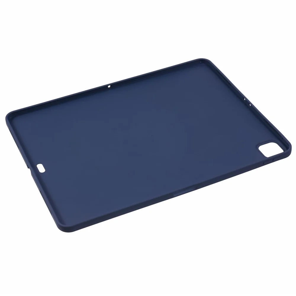 For iPad Pro 12.9 (2022) / (2021) / (2020) / (2018) Case Soft TPU Skin-Touch Tablet Cover - Dark Blue - 3