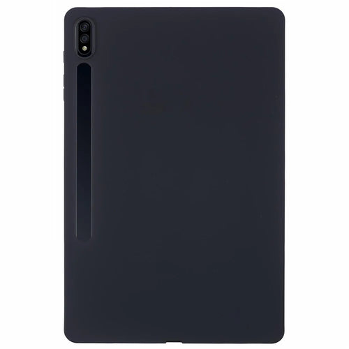 For Samsung Galaxy Tab S8+ / Tab S7 FE / Tab S7+ Case Skin-Friendly Touch Soft TPU Tablet Cover - Black - 1