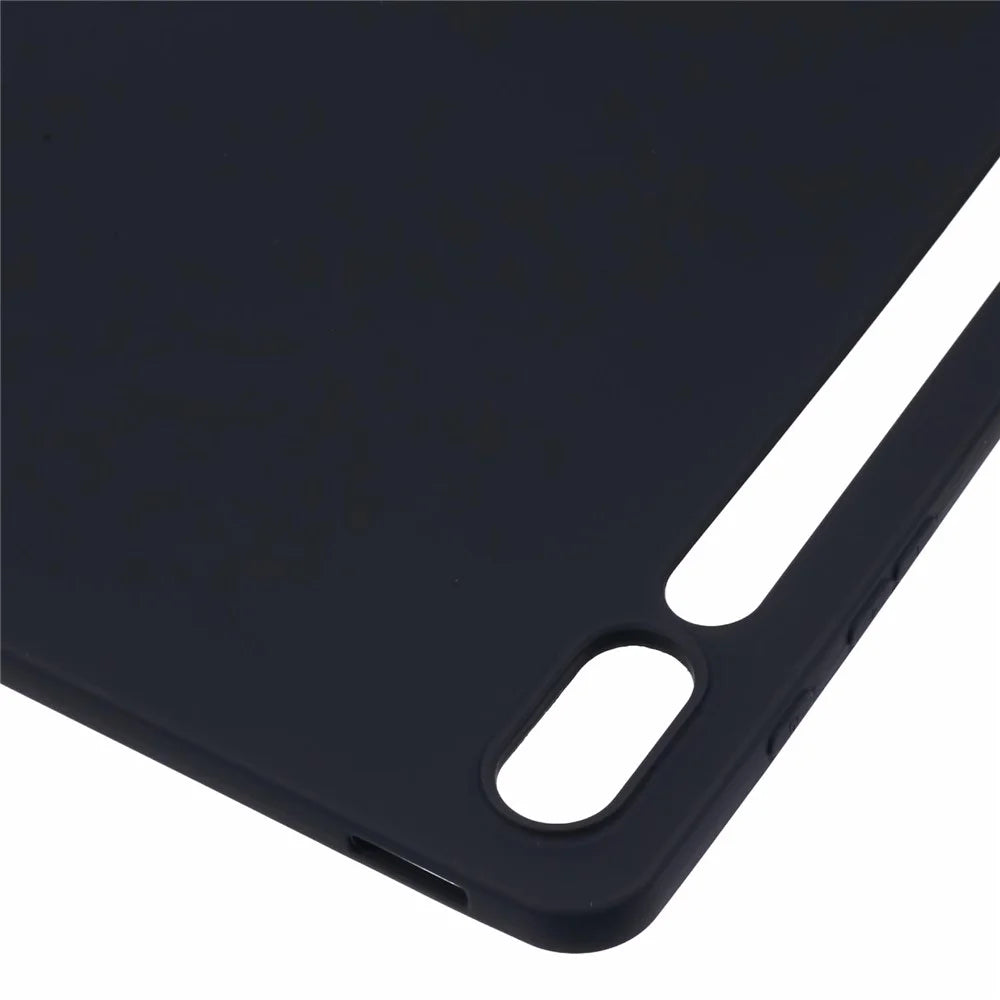 For Samsung Galaxy Tab S8+ / Tab S7 FE / Tab S7+ Case Skin-Friendly Touch Soft TPU Tablet Cover - Black - 5