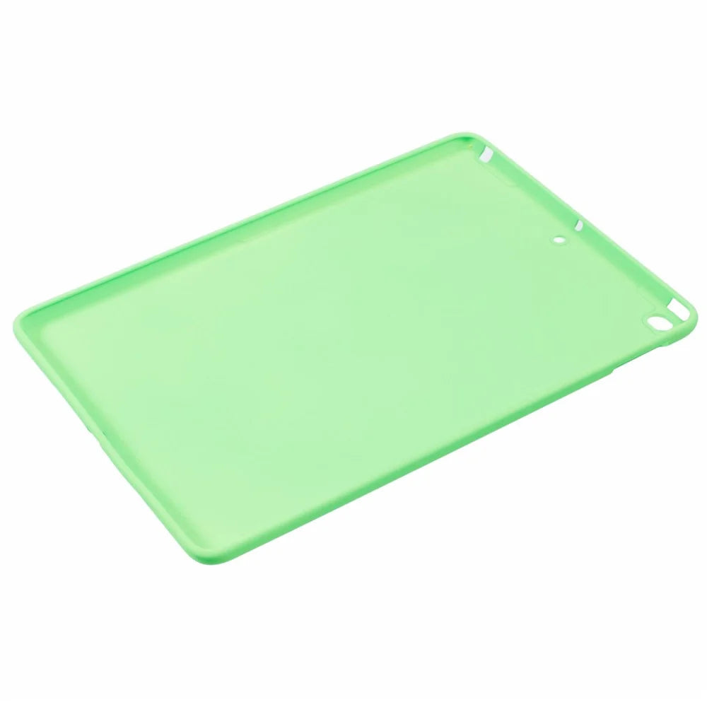 For iPad 9.7-inch (2018) / (2017) / Air 2 Case Anti Scratch TPU Tablet Cover Soft Touch - Fluorescent Green - 3