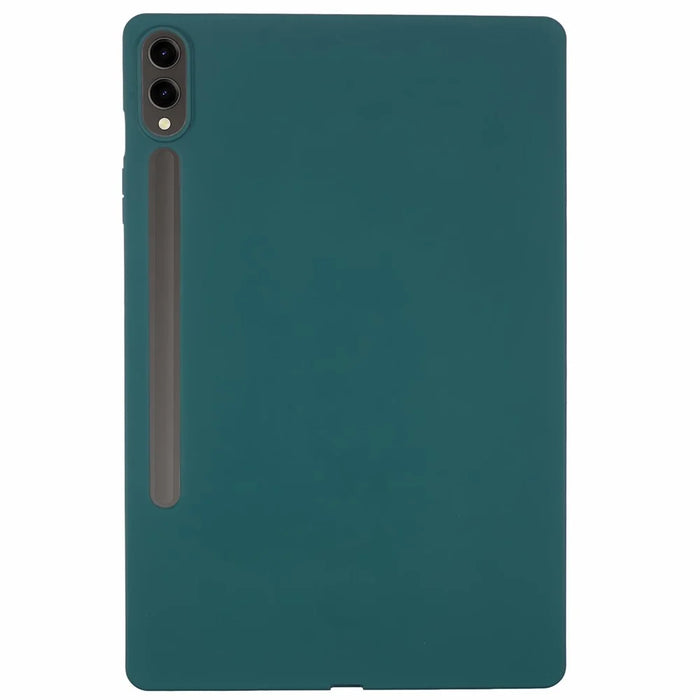 For Samsung Galaxy Tab S9 FE+ / Tab S9+ Case Soft TPU Back Tablet Cover - Blackish Green - 1