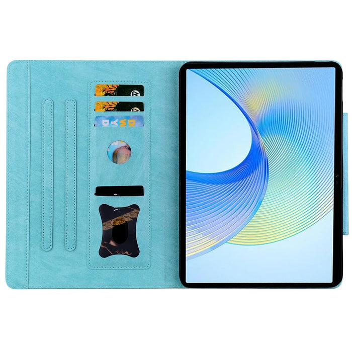 For Lenovo Tab M11 Plus / Tab K11 Plus Case Stand PU Leather Tablet Cover Cat Buckle Closure - Sky Blue - 3