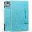 For Lenovo Tab M11 Plus / Tab K11 Plus Case Stand PU Leather Tablet Cover Cat Buckle Closure - Sky Blue - 6