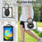 For iPad 10.2 (2021) / (2020) / (2019) Case Rotary Hand Grip Kickstand PC+TPU+Acrylic Tablet Cover - Black - 6