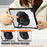 For iPad 10.2 (2021) / (2020) Case Hand Strap Kickstand PC+TPU+Acrylic Clear Tablet Cover - Black - 7