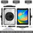 For iPad 10.2 (2021) / (2020) Kickstand Case Hand Strap PC+TPU+Acrylic Cover with Shoulder Strap - Black - 3