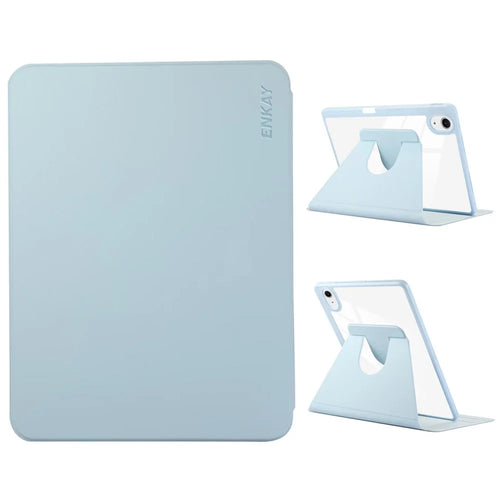 ENKAY HAT PRINCE For iPad Air 13 (2026) / (2025) / (2024) Stand Case Acrylic+PU Tablet Cover Auto Wake / Sleep - Blue - 1
