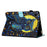 For iPad Pro 11 (2025) / 11 (2024) Case Pattern Portable Protective Folio Leather Tablet Cover Card Holder - Moonlight Owl - 4