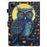 For iPad Pro 11 (2025) / 11 (2024) Case Pattern Portable Protective Folio Leather Tablet Cover Card Holder - Moonlight Owl - 7