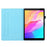 For iPad Pro 11 (2025) / 11 (2024) Case Card Slots Leather Tablet Cover Marble Pattern - Gold+Blue Marble - 3