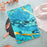 For iPad Pro 11 (2025) / 11 (2024) Case Card Slots Leather Tablet Cover Marble Pattern - Gold+Blue Marble - 7