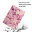 For iPad Pro 11 (2025) / 11 (2024) Case Pattern Printed Leather Stand Tablet Cover Card Holder - Pink Marble - 5