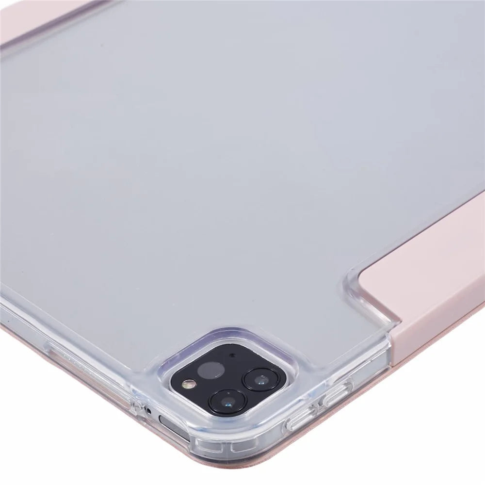 MUTURAL For iPad Air 13 (2026) / (2025) / (2024) / Pro 12.9 (2022) / (2021) / (2020) / (2018) Case Origami Stand Leather Tablet Cover - Pink - 7