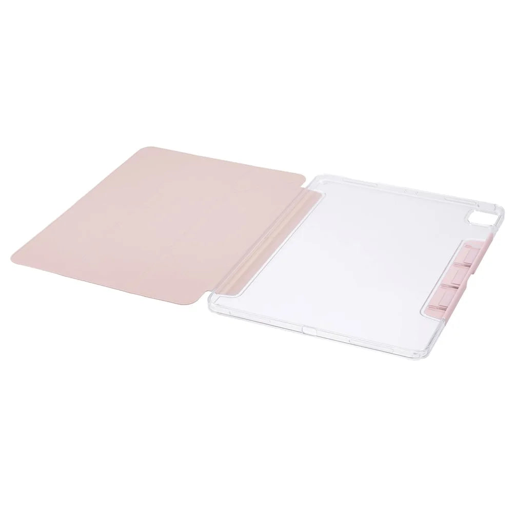 MUTURAL For iPad Pro 13 (2025) / 13 (2024) Case Origami Stand Leather Smart Tablet Cover Retractable Pen Slot - Pink - 4