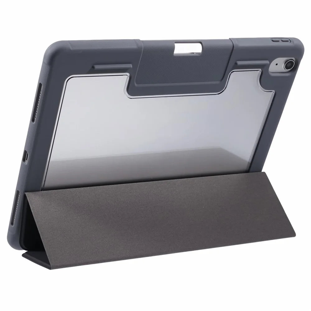 MUTURAL For iPad Air 13 (2026) / (2025) / (2024) Case Tablet Tri-Fold Leather Cover Auto Wake / Sleep - Black - 2